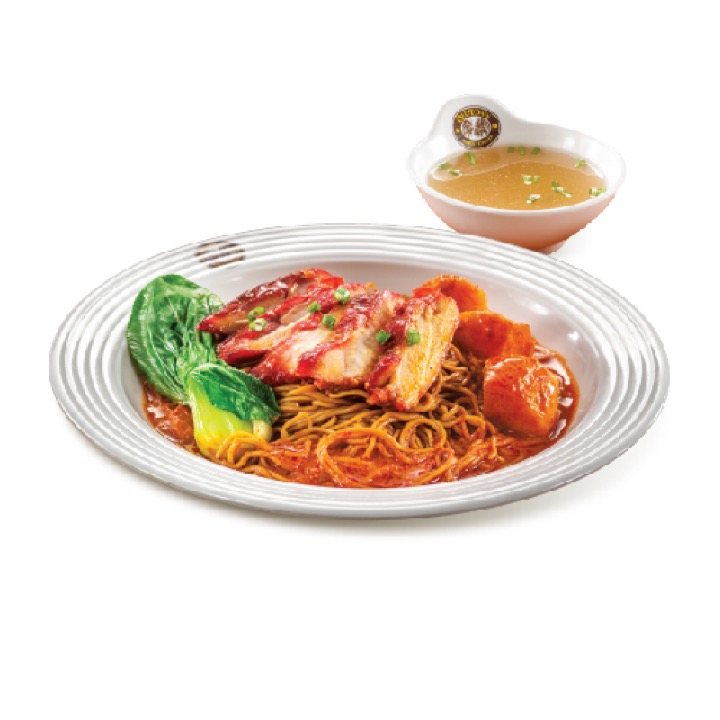 Foto menu BBQ Chicken Curry Noodles Dry